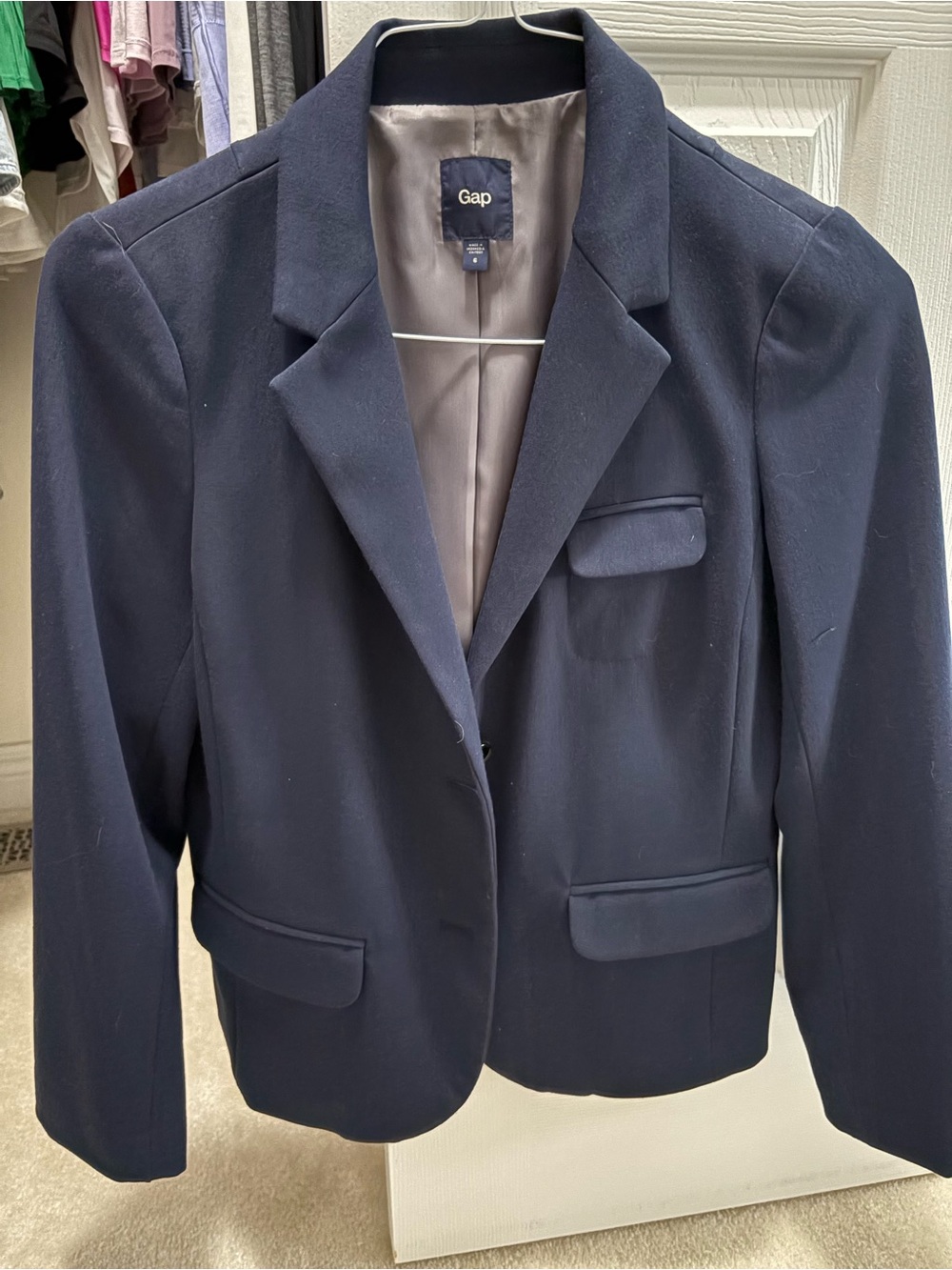 GAP Navy Tailored Women's Blazer Jacket